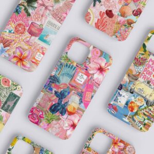 Coquette Collage Preppy and Cute Pink Aesthetic Phone Case For iPhone 16 15 14 13 12 11 PRO Max, Samsung Galaxy S24, S23, Google Pixel Cover